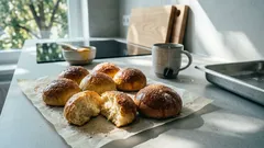 Rychlé tvarohové mališky bez droždí: zlatavé bulky za pár desítek minut (a proč fungují)