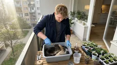 Levný domácí substrát pro pevnou sadbu: starý recept z humusu a písku (a popel jen opatrně)