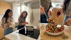 Salát s horkým křupavým lilkem: jednoduchý trik na zlatou krustu bez přebytečného oleje