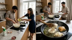 Ideální na večeři na poslední chvíli: pirožky na pánvi z kefírového těsta bez kynutí (s jedním jednoduchým trikem)