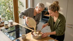 Zalévaný slaný koláč na kefíru: večeře bez hnětení se šťavnatou náplní, která drží tvar