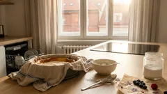 Rychlý tvarohový koláč Vulkán: efektní krémový střed s ovocem bez kynutí