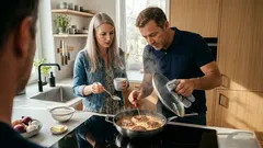 Rýže s kotletami z jedné pánve: poměry, časy a detail, díky kterému zůstane rýže nadýchaná